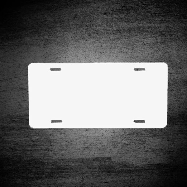 Blank UVSub Aluminum License Plate Thumbnail