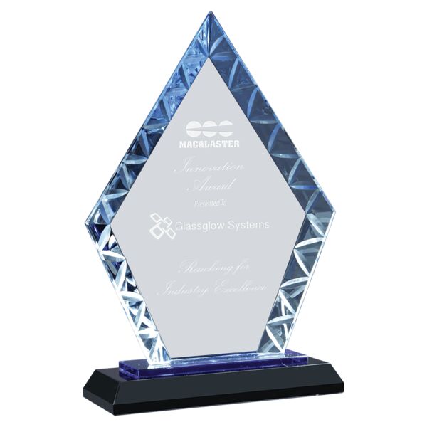 7 1/2" Diamond Accent Glass on & Reflective Base Thumbnail
