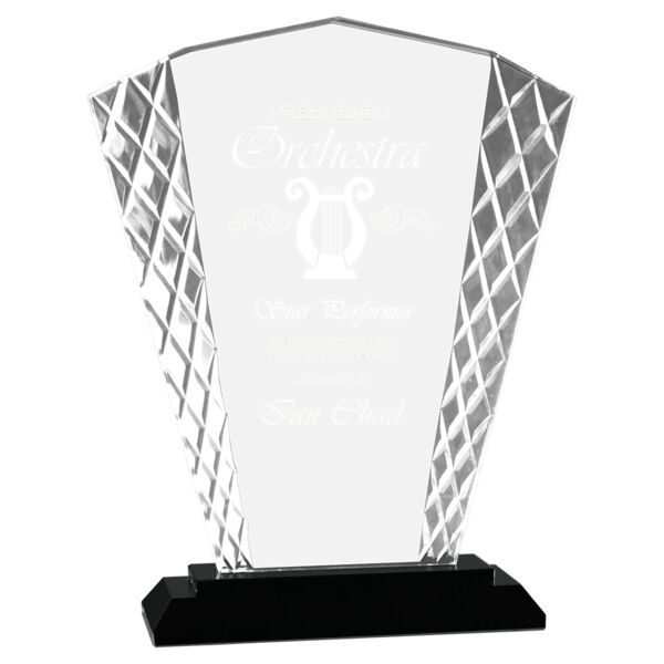 8" Fan Accent Glass on Base Thumbnail