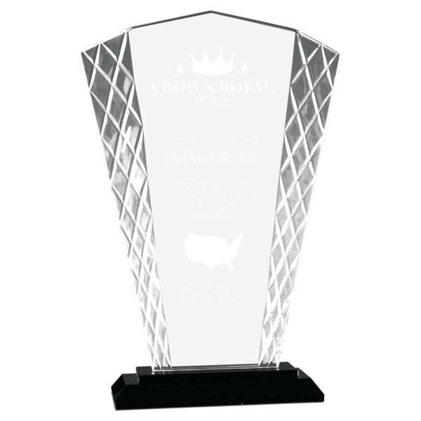 9 1/2" Fan Accent Glass on Base Thumbnail