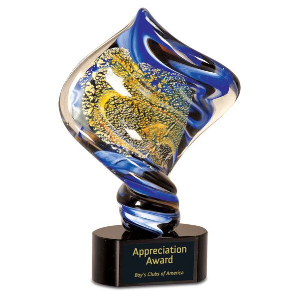 11" Diamond Twist Art Glass Thumbnail