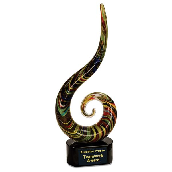 15 1/2" Color Swoop Art Glass Thumbnail