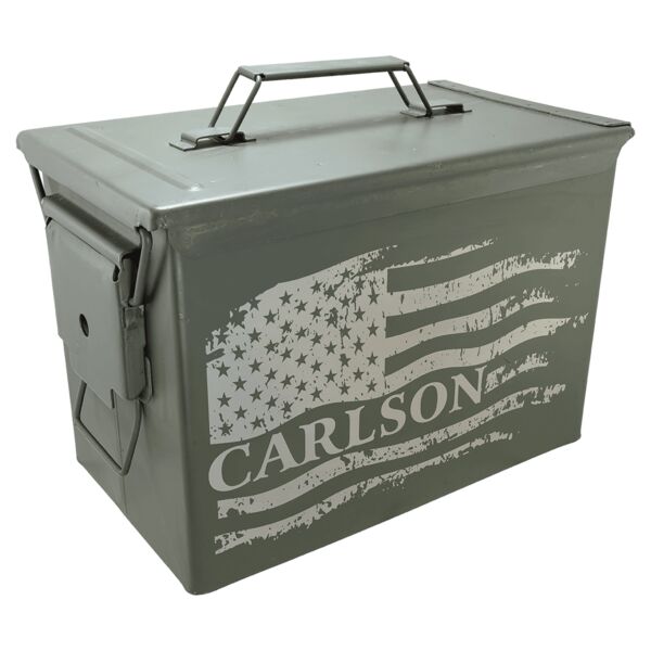 Fat 50 Caliber Army Surplus Steel Ammo Can Thumbnail