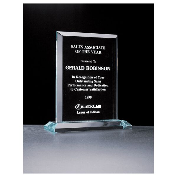 8" x 9 1/4" Apex Series Jade Acrylic Award Thumbnail