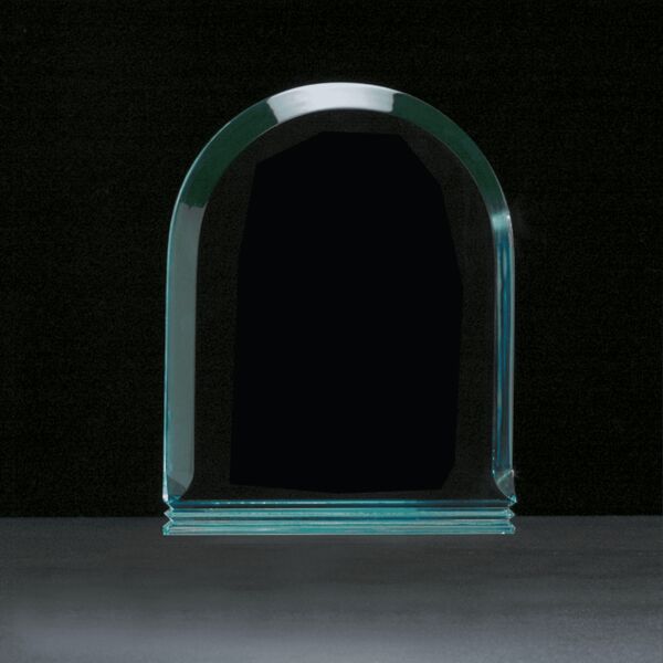 7" x 9" Arch Series Jade Acrylic Award-Upright Only Thumbnail
