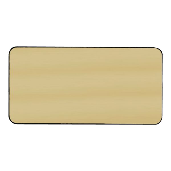 3" x 1 1/2" Brushed / Round Corner Plastic Badge Blank Thumbnail