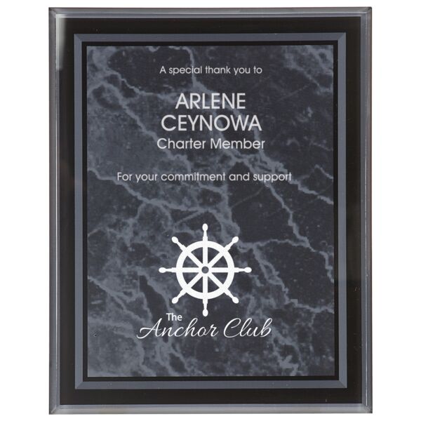 9" x 11" Marble Border -Plaq Acrylic Thumbnail