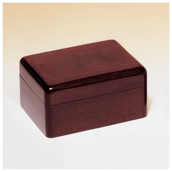 7" x 5" Piano Finish Jewelry Box with Beige Felt Lining-Plate Not Included Thumbnail