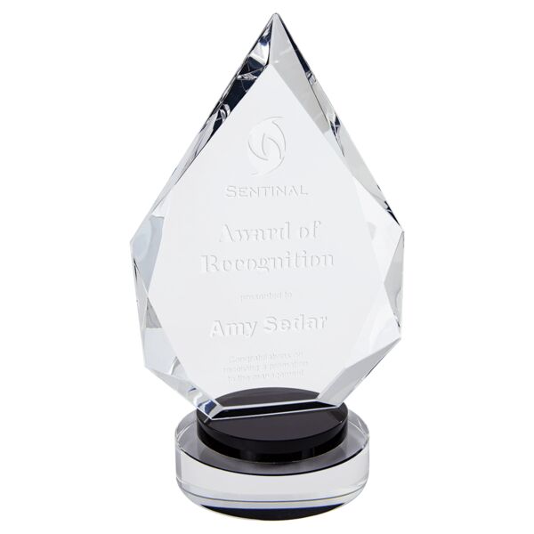 8 1/4" Diamond Crystal on & Round Base Thumbnail