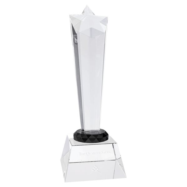9" Crystal Rising Star with Base Thumbnail