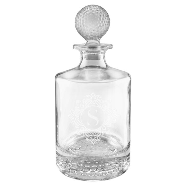 Polar Camel 850mL Round Golf Glass Decanter in Gift Box with Printed Paper Sleeve Thumbnail
