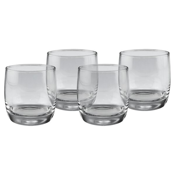 Four Polar Camel 10 oz. Round Rocks Glasses in Gift Box with Printed Paper Sleeve Thumbnail