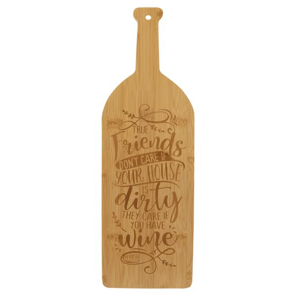17" x 5 1/4" Wine Bottle Cutting Board Thumbnail