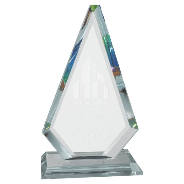 6" x 10 5/8" Diamond Series Jade Glass with Prism-Effect Top Thumbnail