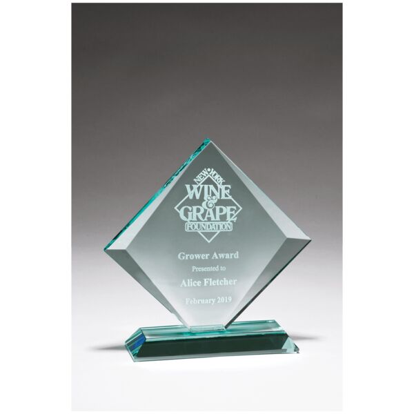 8" x 8" Diamond Series Glass Award Thumbnail
