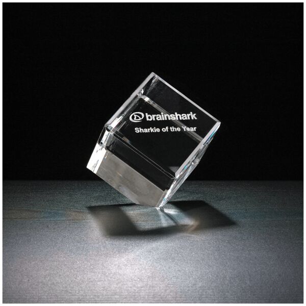 3" Cube Series, Clipped Cube Multi-Faceted Award Thumbnail