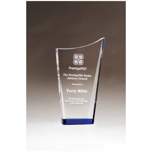 4 7/8" x 8" Contemporary Series Crystal with Crystal Bottom Thumbnail