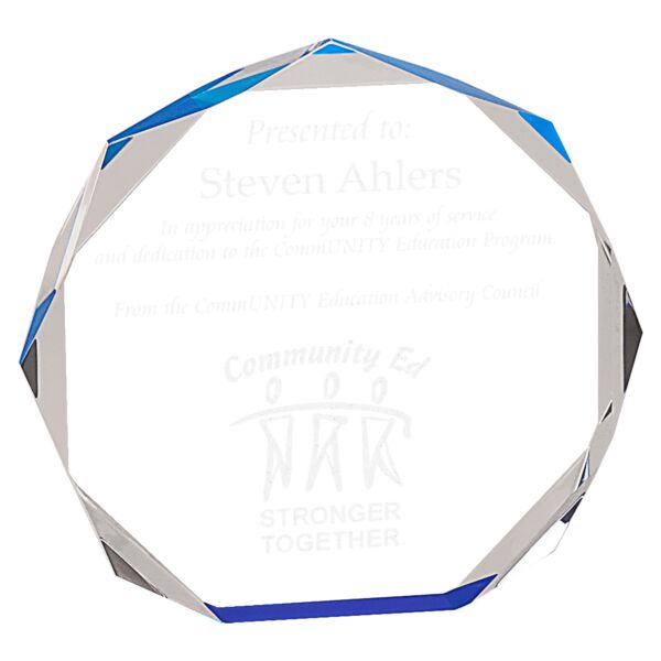 7" Octagon Acrylic Award Thumbnail