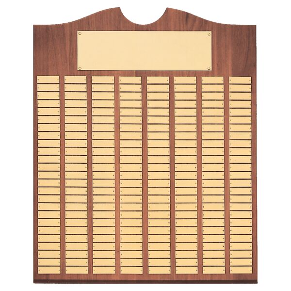 20" x 30"/Plates 7/8" x 2 3/4" American 80 Plate Perpetual Plaque with Brushed Brass Plates Thumbnail