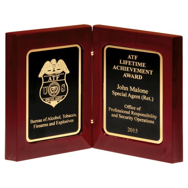 High Gloss Book Award with Border Plates Thumbnail