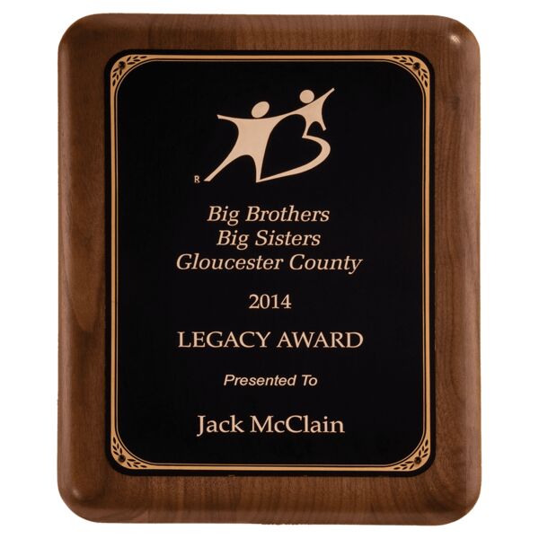 8" x 10 1/2" American Plaque with Border LaserFX Plate Thumbnail