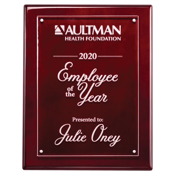 9x12 High Gloss Plaque with Acrylic Engraving Plate Thumbnail