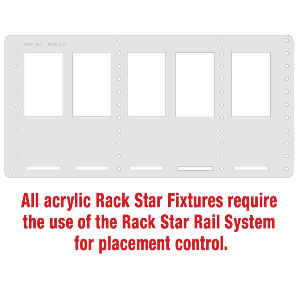 PCG310 19 oz. Wine Glass Rack Star Fixture- Holds 5 Thumbnail