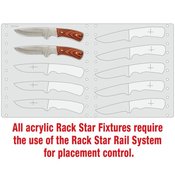 Bison River BR2001 Knife Fixture-Holds 10 Thumbnail