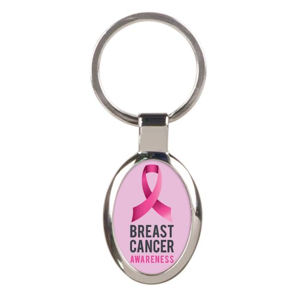 1 5/8" x 1 3/16" Oval Keychain with DynaSub Insert Thumbnail