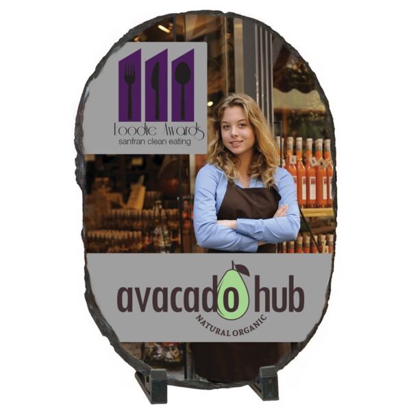 10 1/2" x 13" Oval Gloss SubliStone Thumbnail