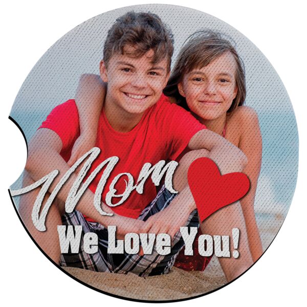 2 1/2" Sublimatable Neoprene Car Coaster Thumbnail