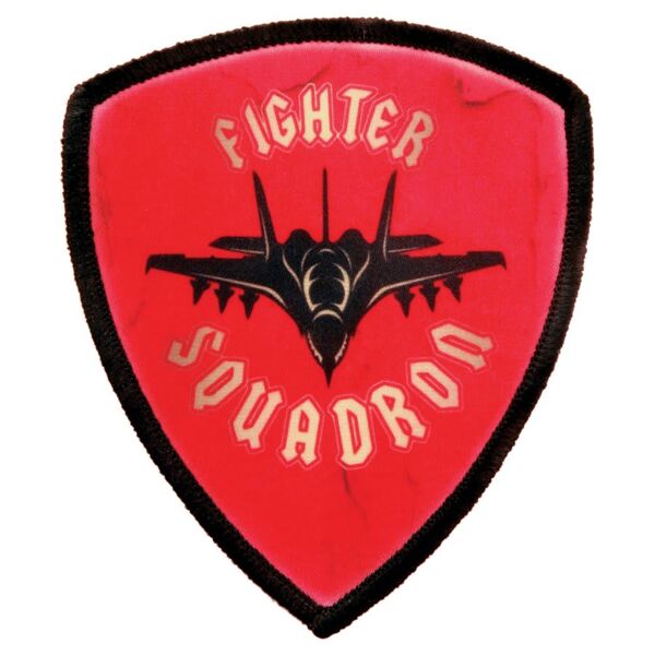 3" Shield Sublimatable Patch with Adhesive & Border Thumbnail