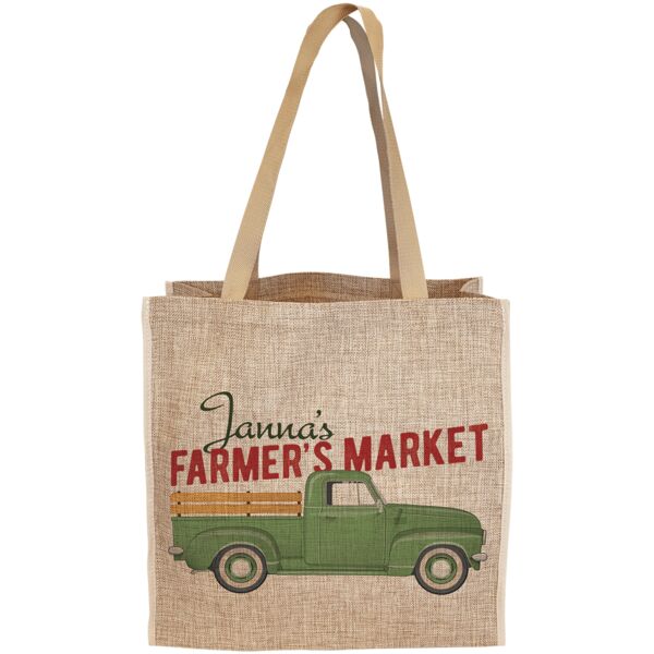 15 3/4" x 15 1/2" Burlap Sublimatable Gift Bag with 6 1/2" Gusset Thumbnail