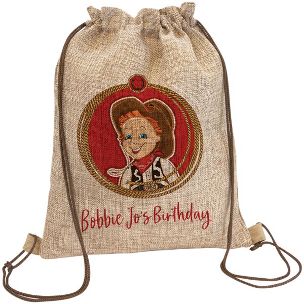 12" x 15" Burlap Sublimatable Back Sack Thumbnail