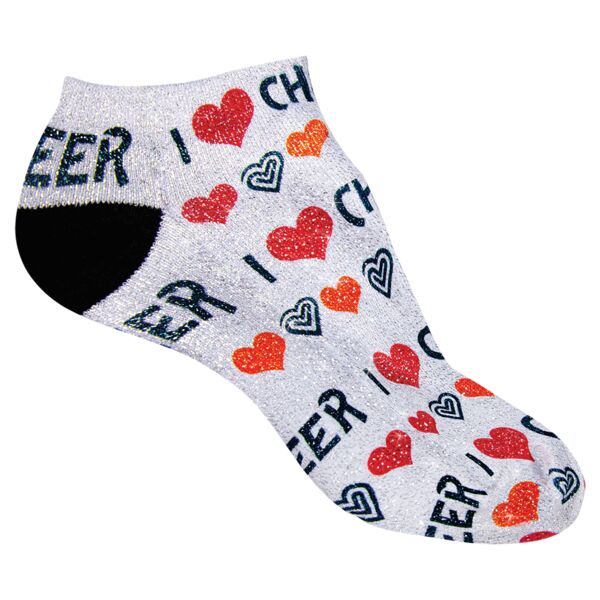 Shimmer Adult No Show Socks (1 Pair) Thumbnail