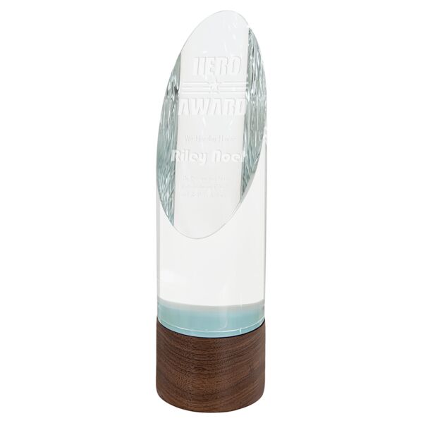 9 3/4" Cylinder Sierra Glass with Base Thumbnail