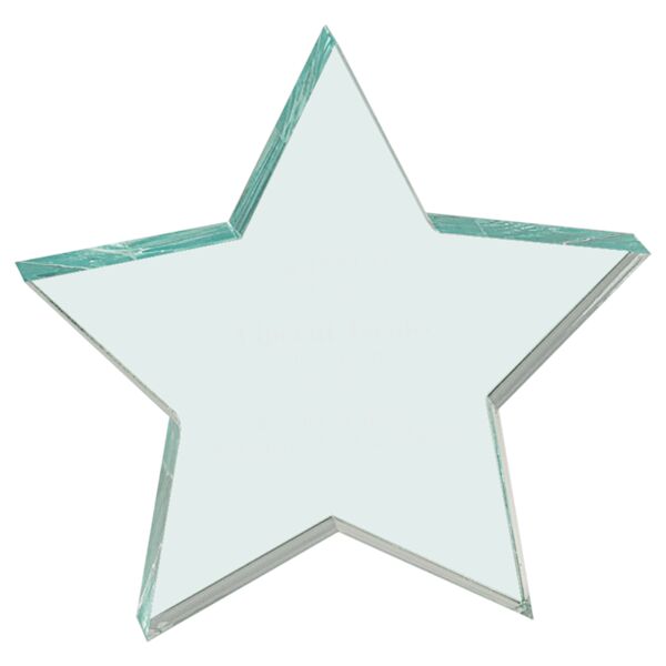 5" x 5" Jade Star Acrylic Paperweight Thumbnail