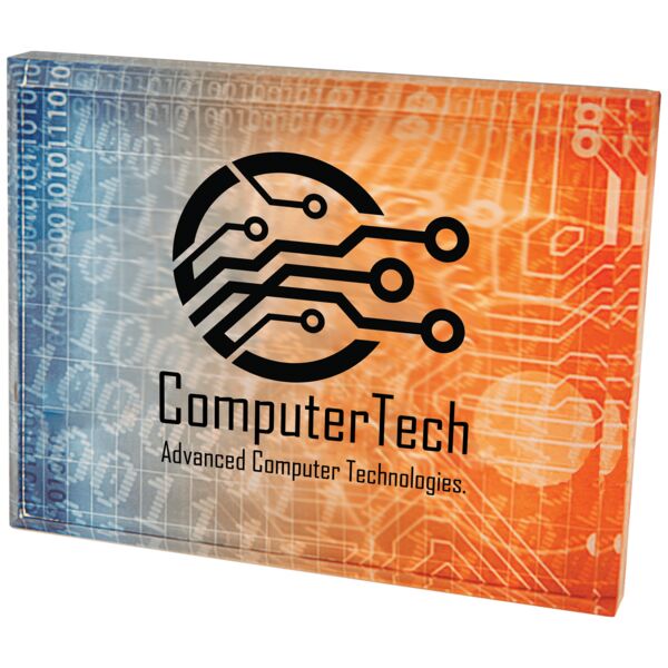 4 1/2" x 3 1/2" Sublimatable Acrylic Paperweight Thumbnail