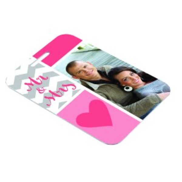 2.75" x 4" Semi-Gloss Unisub Aluminum Rectangle 2-Sided Bag Tag Thumbnail