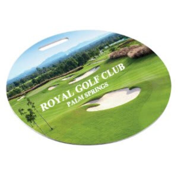 3.5" Semi-Gloss Unisub Aluminum Round 2-Sided Bag Tag Thumbnail