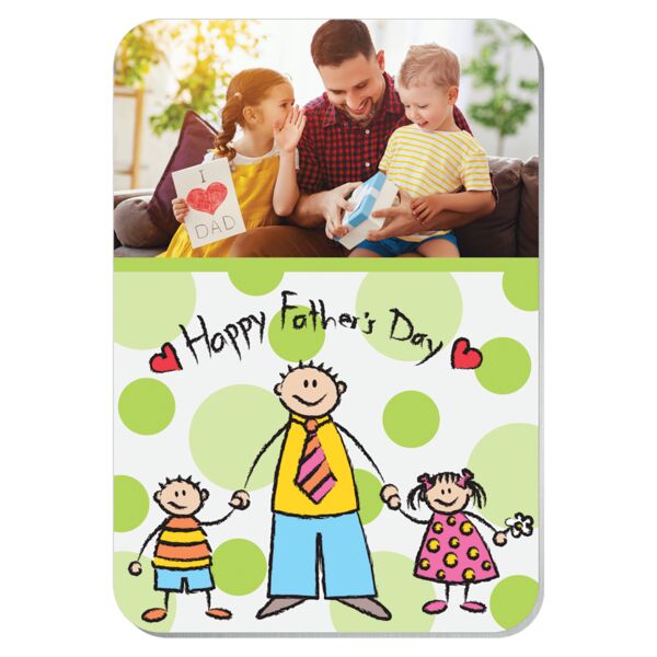 3" x 2" Semi- Gloss Unisub Aluminum Rectangle Magnet Thumbnail