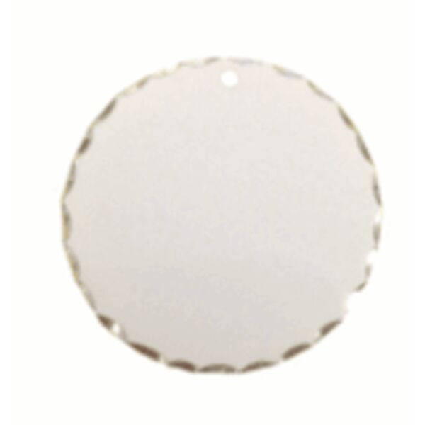 1.25" Unisub Sublimatable Round Scalloped Edge Pendant Thumbnail