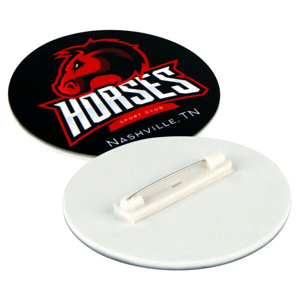 2.5" Unisub Sublimatable Round Button with Self Adhesive Pin Thumbnail