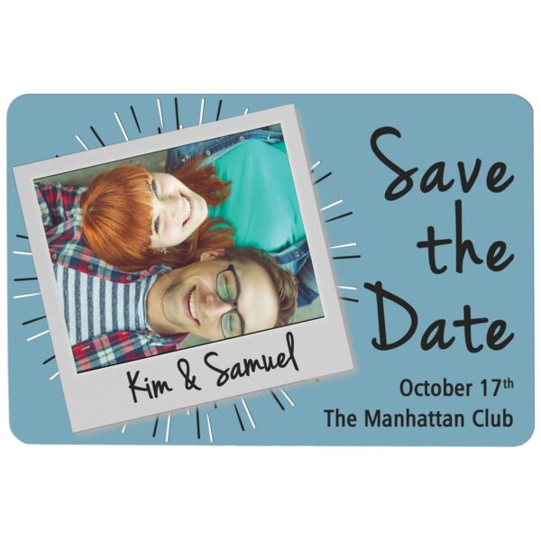 2" x 3" Gloss Aluminum Unisub Rectangle Magnet with Rounded Corners Thumbnail