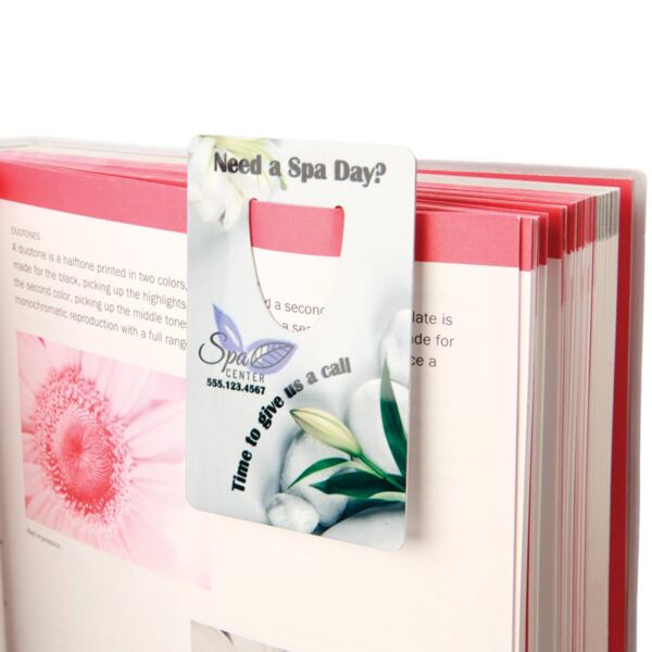 2" x 3" Unisub Sublimatable Aluminum Book Mark with Radius Corners Thumbnail