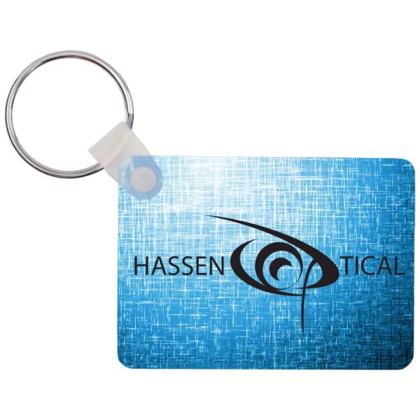 1.6" x 2.25" Gloss Unisub Aluminum Sublimatable Rectangle Keychain Thumbnail