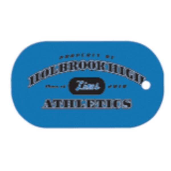 1 1/8" x 2" Sublimatable UVSub Aluminum Dog Tag Thumbnail