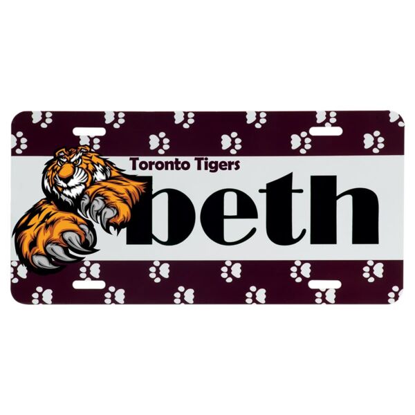 12" x 6" x .025" Sublimatable UVSub Aluminum License Plate with 4 Holes Thumbnail