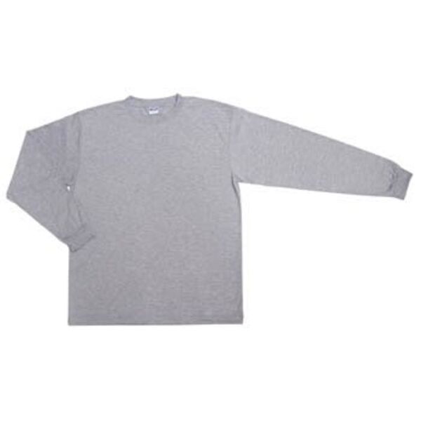 X-Small Ash Heather Long Sleeve Basic T-Shirt Thumbnail
