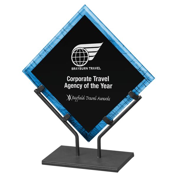 11 1/2" Galaxy Acrylic Plaque with Iron Stand Thumbnail